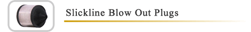 Slickline Blow Out Plugs